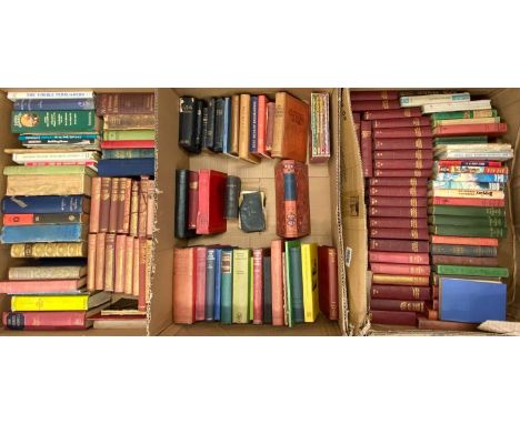 BOOKS - a vintage assortment to include a fine leather bound copy Essays by Macaulay, also, Collodi's Pinocchio with illustra