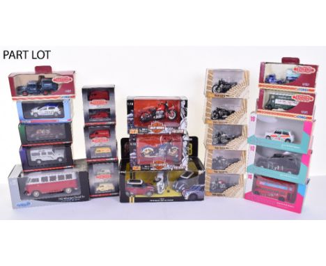 Quantity of Mixed Diecast models, including  Ixo Museum Motorcycle models, Corgi Toys,Corgi Trackside,  Harley Davidson motor