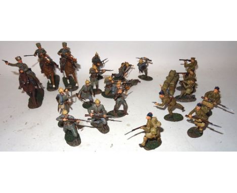 Britains First World War 'Opening Moves' 1914 54mm scale, matt finish, Black Watch sets 17898 and 17951, Royal Fusiliers set 