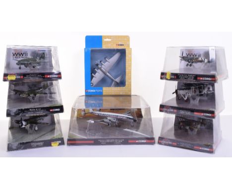 Six Corgi The Aviation Archive WWII Legends Models, in blister packs, 1:72 scale,AA31916 Spitfire LF IX Jonnie Johnson, AA311