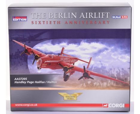 Corgi The Aviation Archive The Berlin Airlift AA37205 Handley Page Halifax/Halton  -1:72 Scale, in mint boxed condition, with