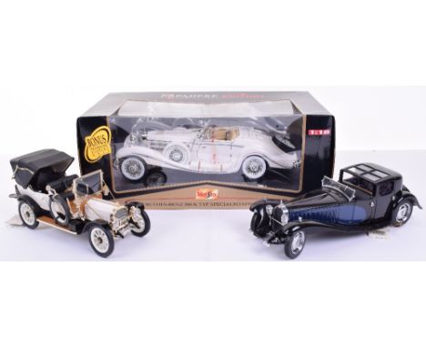 Two Franklin Mint Precision Models,1930 Bugatti Royale Coupe Napoleon,1:24 scale with paper work and 1912 Packard Victoria Mo