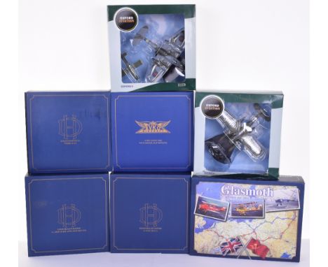 Seven Oxford Aviation Models,1:72 scale, AC027 Arado AR196,AC031 Gloster Meteor plus Doodle Bug, 72HOR001 D.H.103 Hornet, 72D
