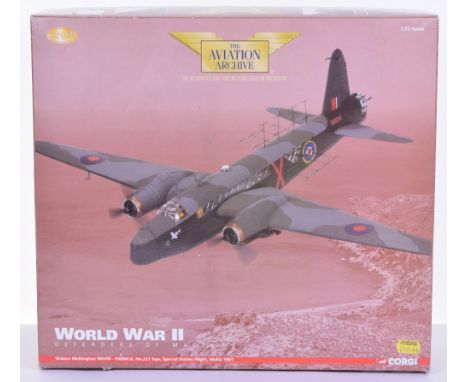 Corgi The Aviation Archive,AA34804 World War II Defenders Of Malta Vickers Wellington Mk VIII,HX604:X, No.221 sqn, special du