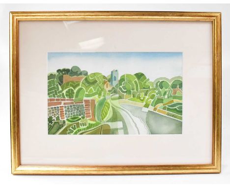 † COLIN FIFIELD (1940-2022); two watercolours 'Landscape Near Rye' signed lower left, titled to handwritten label verso, 16 x