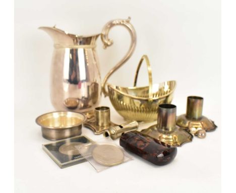 Various hallmarked silver and silver-plated items, to include an Elizabeth II hallmarked silver small circular dish, Birmingh
