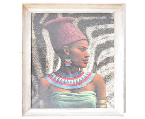 TRETCHIKOFF; a print, 'The First Wife of a Zulu Chief", 60 x 50cm, framed and glazed.