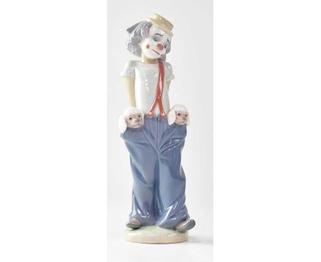 LLADRÓ; a 1985 Collectors' Society first issue figure of a clown, height 22.5cm. 