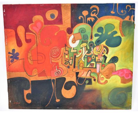 † COLIN FIFIELD (1940-2022); oil on board, 'March Landscape', signed lower left, titled verso with attached slip, 51 x 61cm. 