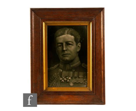 A J.H. Barratt &amp; Co. Ltd. dust pressed portrait tile of Admiral Sir David Beatty, modelled by George Cartlidge after a ph