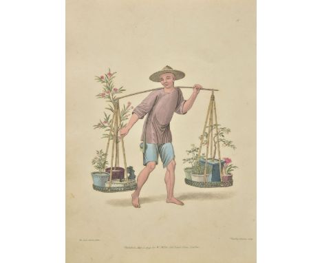 Mason (George Henry). The Costume of China, 1800, 28 hand-coloured stipple-engraved plates only (of 60), numbered 1-28, each 