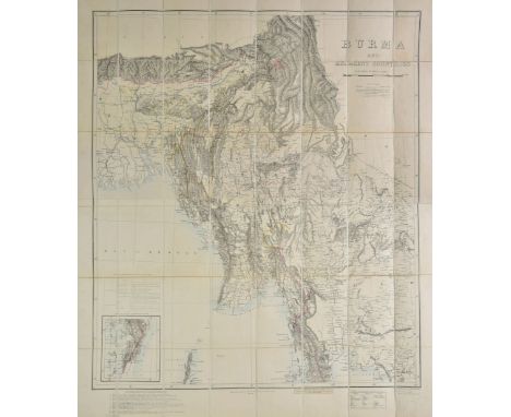 Burma. Philip (George & Son, publisher), Burma and adjacent countries, published under the direction of Col. H. R. Thuillier 