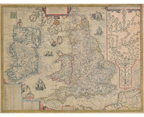 England, Wales & Ireland. Vrients (Jan Baptista), Angliae et Hiberniae Accurata Descriptio Veteribus et Recentioribus Nominib