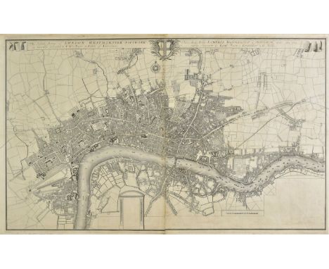 *London. London. Morden (Robert & Lea Philip), This Actuale Survey of London, Westminster, Southwark is Humbly Dedicated to y