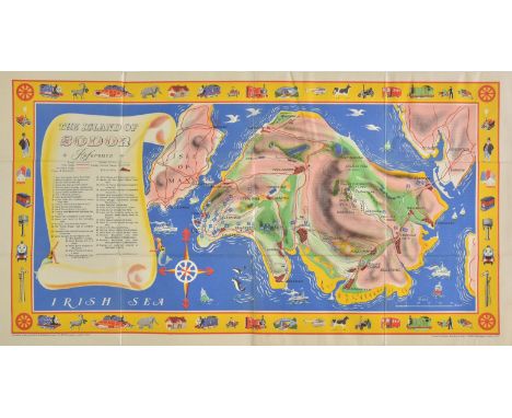 Awdry (Rev. W.). Railway Map of the Island of Sodor, Where Thomas the Tank Engine & his friends have their Adventures [cover-