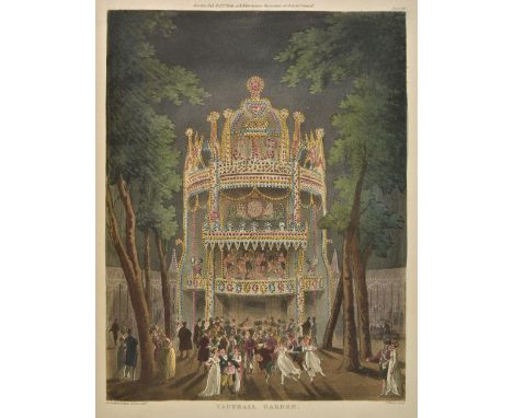 Ackermann (Rudolph). The Microcosm of London; or London in Miniature, 3 volumes, [1808-1810], half-titles, wood-engraved titl
