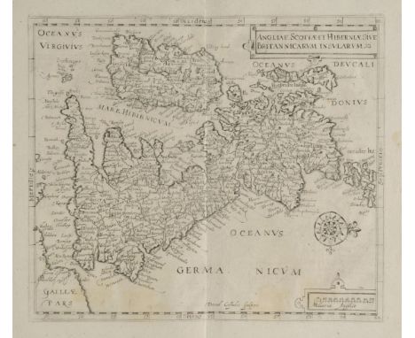British Isles. Helvicus (Nicholaus / Custodis David), Angliae Scotiae et Hiberniae sive Britannicarum Insularum, [1644], unco