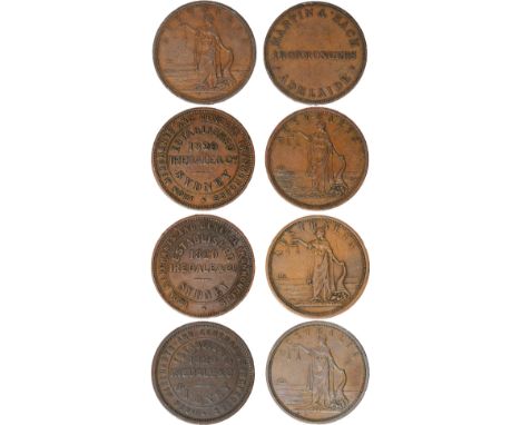 Tokens, Australia, Iredale & Co., Sydney, Iron Merchants and General Ironmongers, copper pennies (3), undated (c. 1857); Mart