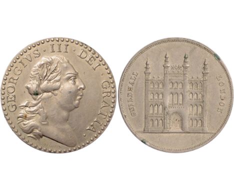 Tokens, British, Middlesex, National series, penny-sized medal in cupro-nickel, undated, bust of George III r., by Milton, re