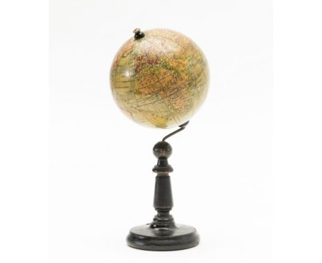 Globe.- Heymann (Ludwig Julius) Erd-Globus 10 Cent N. d. neuesten Quellen entw., Berlin, terrestrial globe, 12 lithographed g