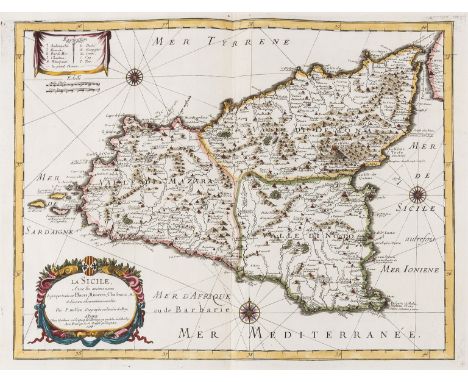 Italy.- Sicily.- DuVal (Pierre) La Sicile, avec les Anciens Noms de Presque Toutes ses Places, Rivieres, Chasteaux, &amp;c. e