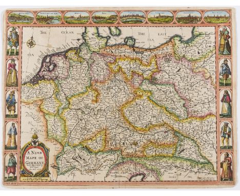 Germany.- Speed (John) A Newe Mape of Germany, including the Netherlands, parts of France, Denmark, Poland and Switzerland, w