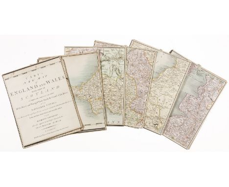 England &amp; Wales.- Cary (John) Cary's New Map of England &amp; Wales with Part of Scotland..., unsual format with map pres