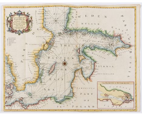 Russia.- Baltic Sea.- St Petersburg.- Seale (Richard William) A Correct Chart of the Baltick or East Sea from ye Sound to Pet