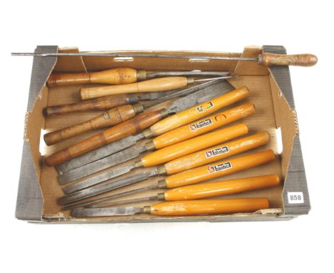 A set of 7 turning tools by SORBY and 5 others G+ 