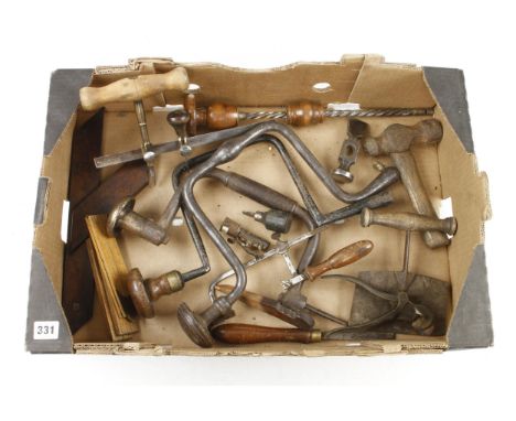 Three steel braces and other tools G 