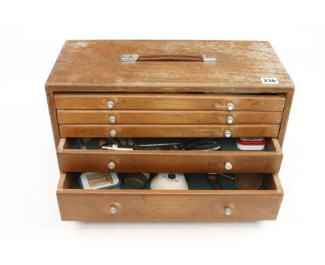An engineer's five drawer chest by UNION with some tools G+ 