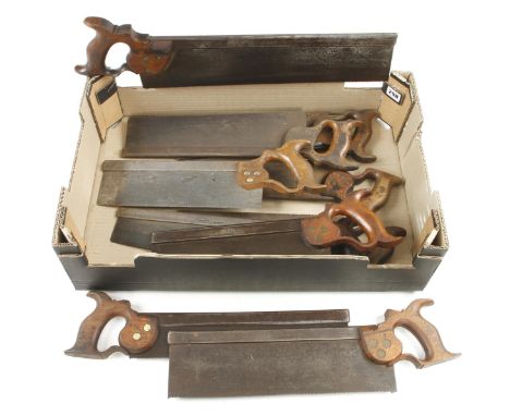 Ten s/b saws, some light rust G 