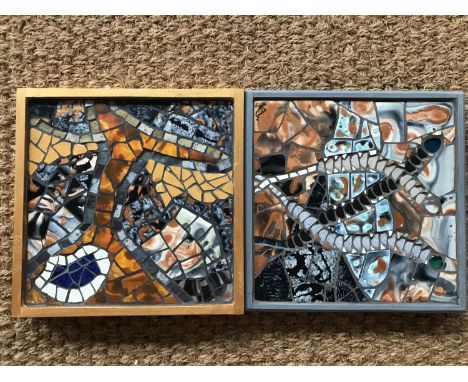 Kate Anderson (Contemporary) Two mosaic pictures, Evening Fragment, and one further untitled work, smalti and hand-painted ce