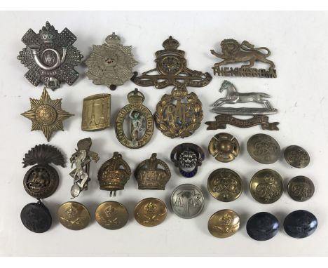 A quantity of British army and RAF badges and other insignia
