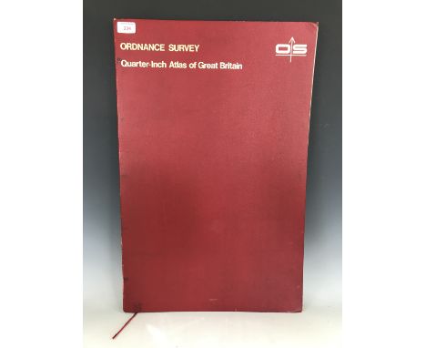A large bound Ordnance Survey quarter inch atlas of Great Britain
