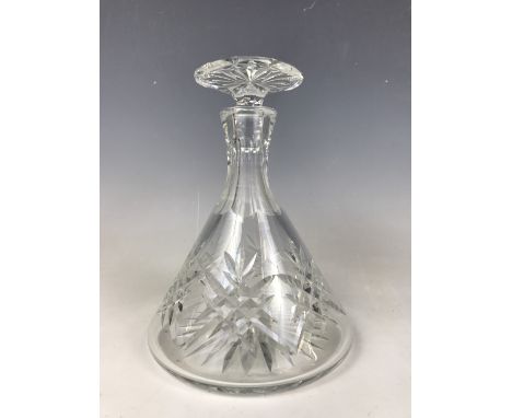 A Thomas Webb crystal glass decanter