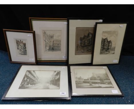 Follower of Joseph Nash, (19th century)
"Interior court of school, Shrewsbury"
black and white stone lithograph, 19.5 x 14.5 