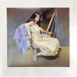 Robert Lenkiewicz (1941-2002), limited edition print on canvas paper 'Esther Seated' 362/475,