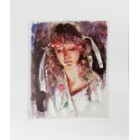 Robert O. Lenkiewicz (1941-2002), limited edition print 'Study of Mary' 19/35, with pencil