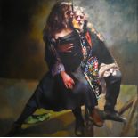 Robert Lenkiewicz (1941-2002), a fine large scale oil on canvas 'Study/St Anthony Theme,