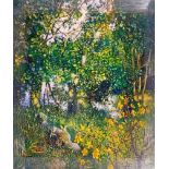 Robert Lenkiewicz (1941-2002), limited edition print on canvas 'The Painter's Garden with St