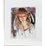 Robert Lenkiewicz (1941-2002), limited edition print 'Study of Mary' 23/35, with pencil