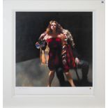 Robert Lenkiewicz (1941-2002), limited edition print 'The Painter with Janine' H/C, in mount,