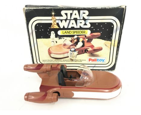 A Boxed Vintage Star Wars Land Speeder. By Palitoy.