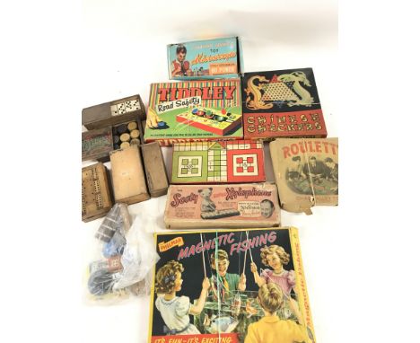 A Box Containing Vintage Games.
