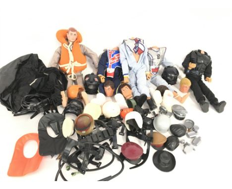 A Collection of Vintage Action men and Accessories. Ideal for spare parts Etc.
