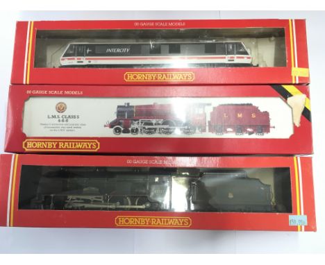 3 X Boxed Hornsby 00 Gauge Locomotives including A BR Bo-bo Electric Class 90 #R.242 a LMS Class S Loco #R842 and a BR 4-6-0 