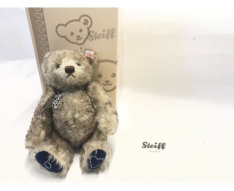 A Boxed Steiff Buckingham Bear 60th.