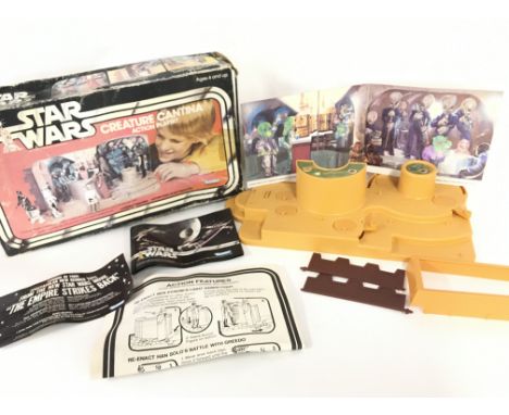 A Boxed Vintage Star Wars Creature Cantina Action Playset. Box is Worn.
