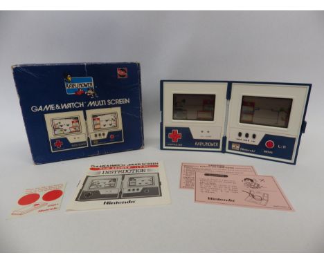 Nintendo Game &amp; Watch Multi Screen Rain Shower handheld electronic game (LP-57) in original box and released under Future